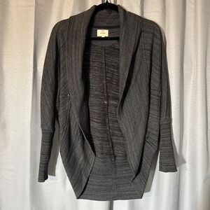 Wilfred Aritzia Gray Diderot Open Front Cardigan Sweater size XXS